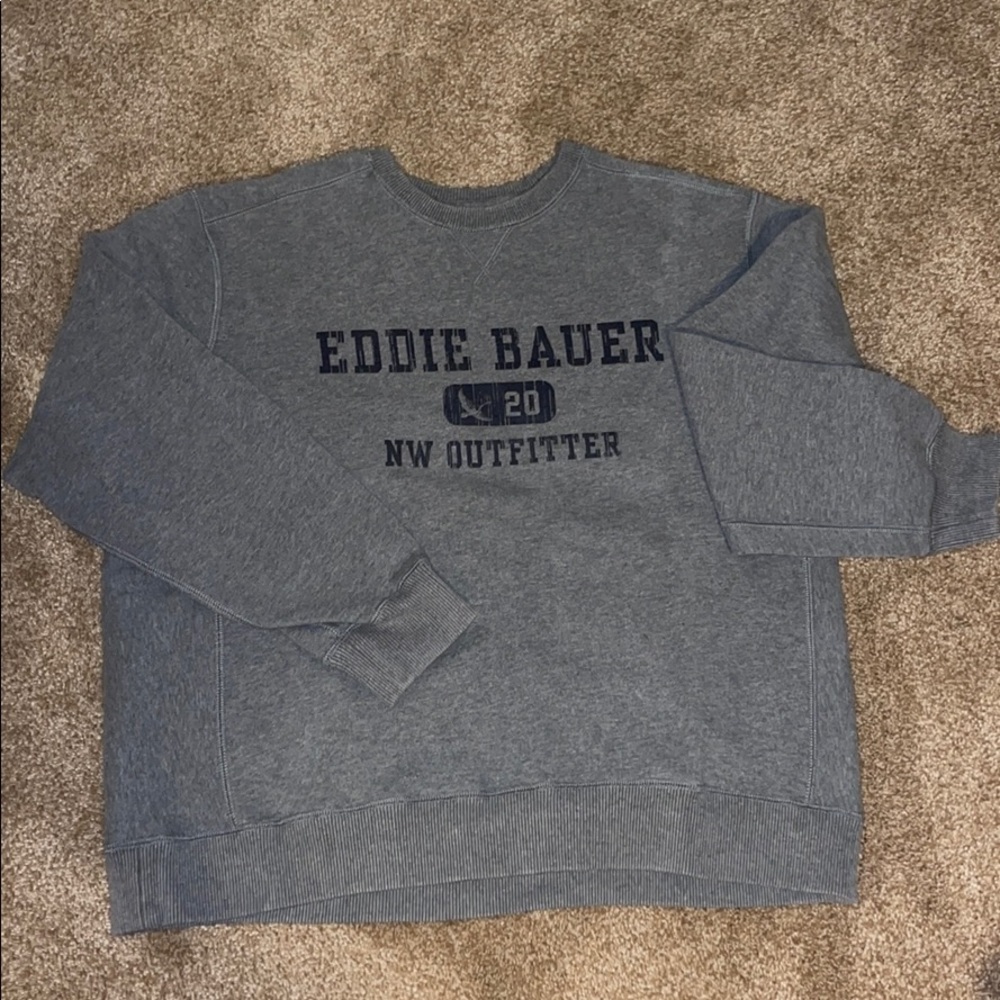 Men’s Eddie Bauer Crewneck Sweatshirt XL Grey